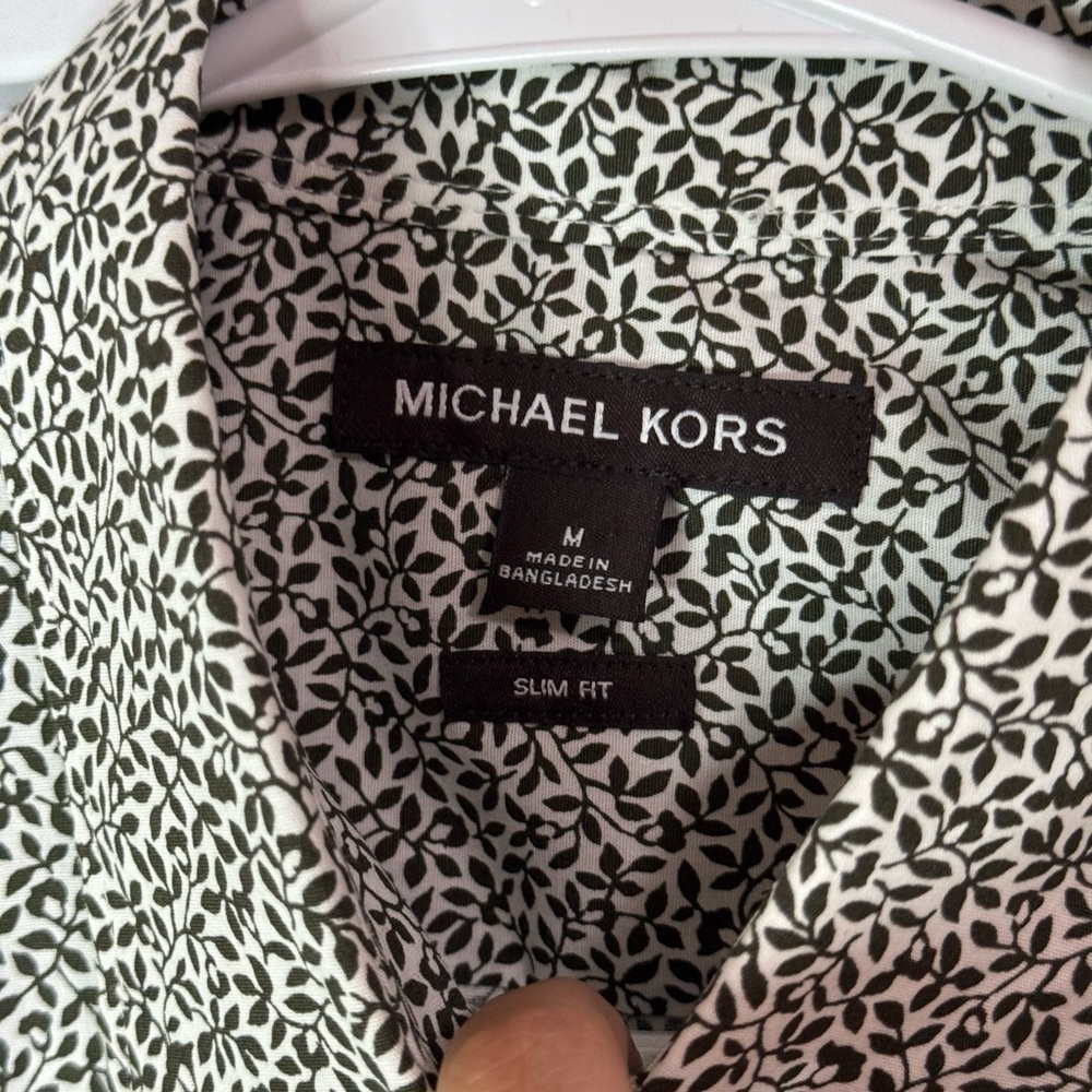 Michael Kors Mens Shirt Classic Fit Button Down MEDIUM - Picture 7 of 7